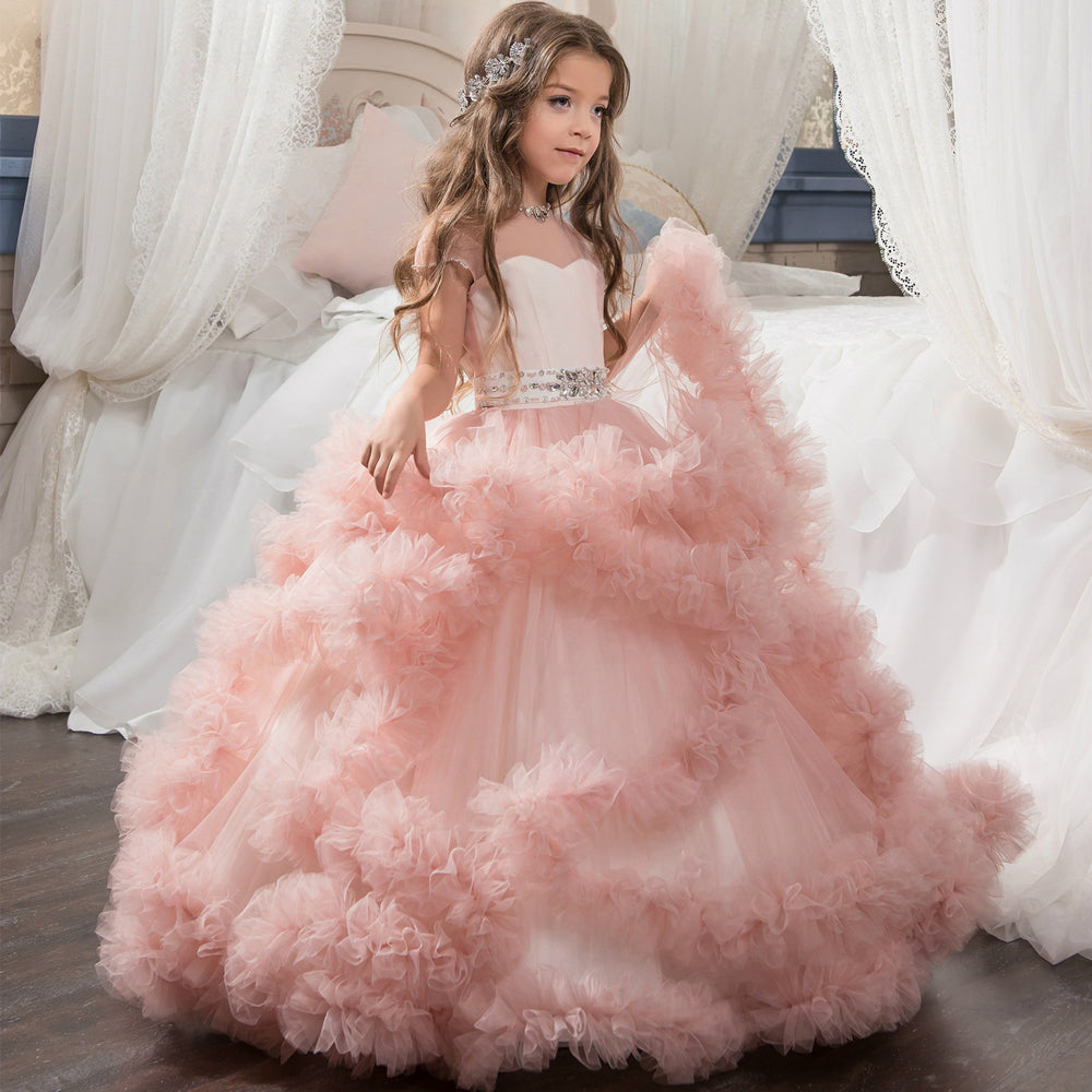 Fancy Puffy Pink Pageant Dresses for ...